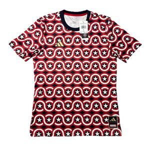 Adidas Marvel Captain America Pre Match Jersey Men’s Medium MLS Slim Shirt NWT